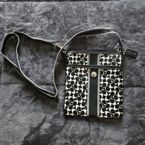 Authentic Coach crossbody north south handbag